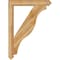 Ekena Millwork Funston Arts & Crafts Rough Sawn Bracket, Western Red Cedar, 4"W x 32"D x 44"H BKT04X32X44FST03RWR - alternate 4